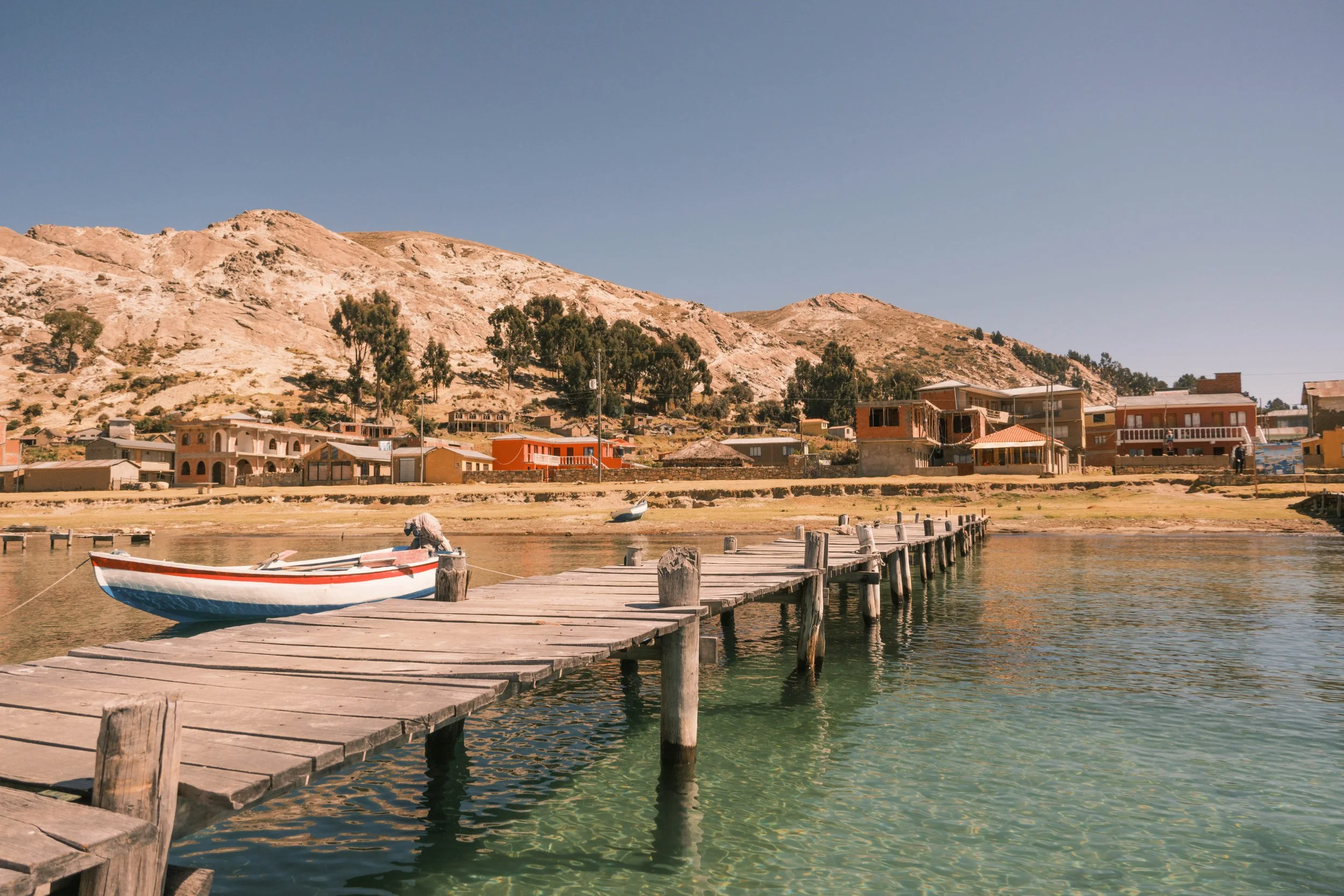 Lake Titicaca ou Titi Khar'ka en langue Aymara - Bolivie.