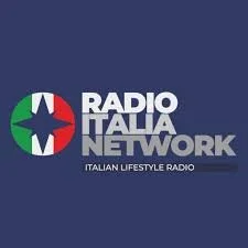 Logo of Radio Italia Network with an Italian flag-inspired emblem and text