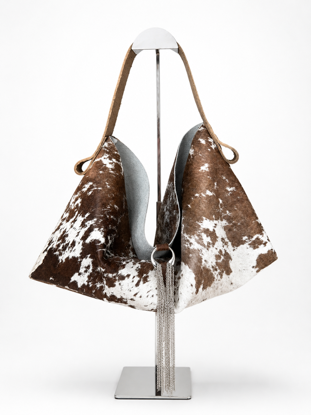 The Sieren Leather Bag in Cowhide Mocha Taube Strap