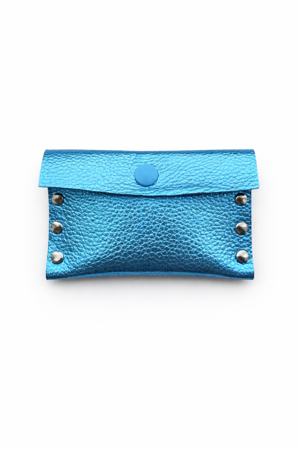 The Leather Cardholder in Turquoise