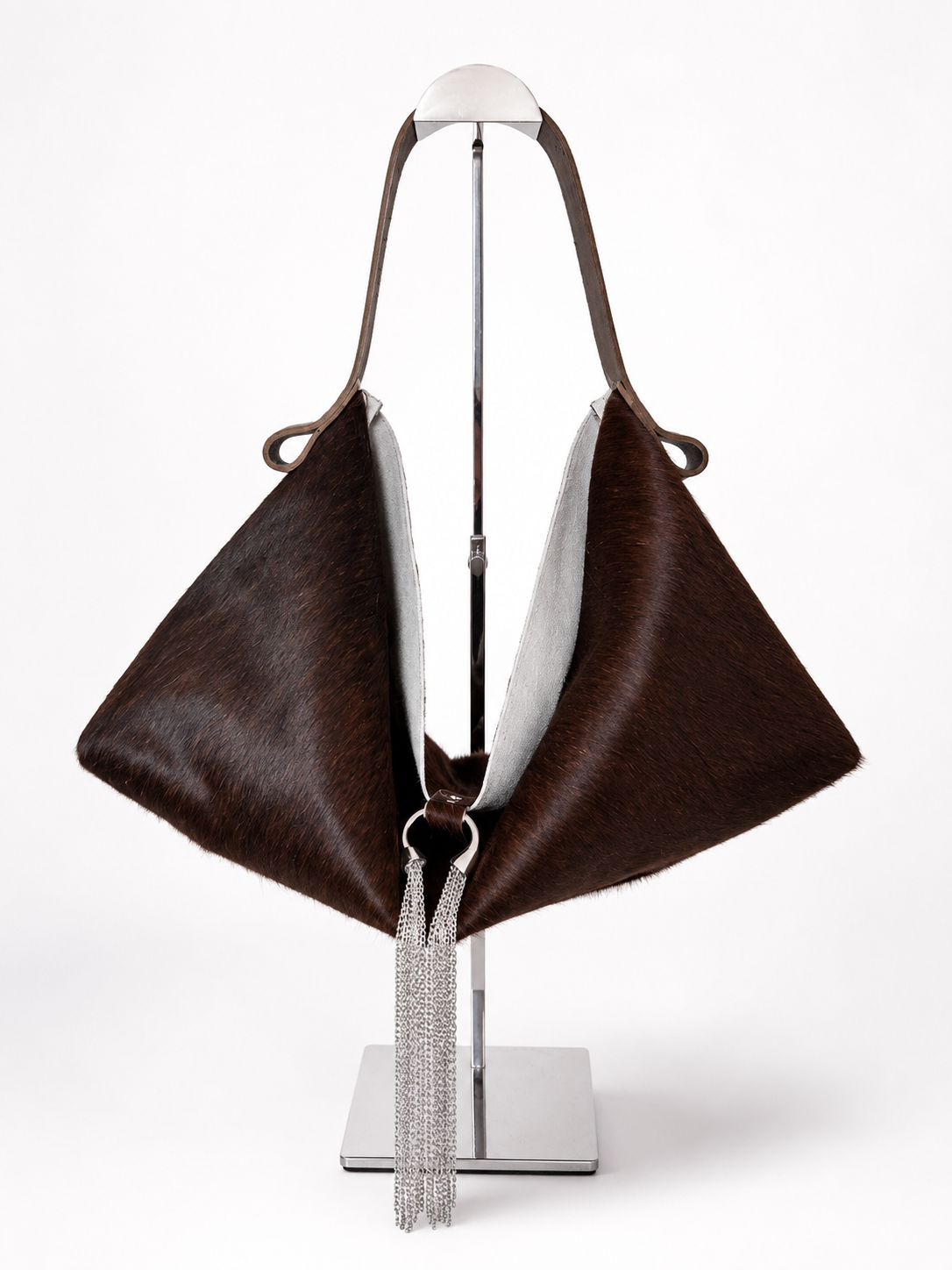 The Sieren Leather Bag in Cowhide and Olive Green Strap
