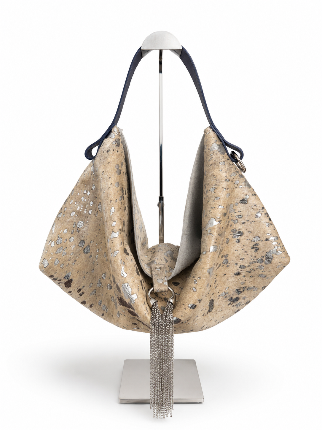 The Sieren Cowhide Leather Bag and Blue Strap