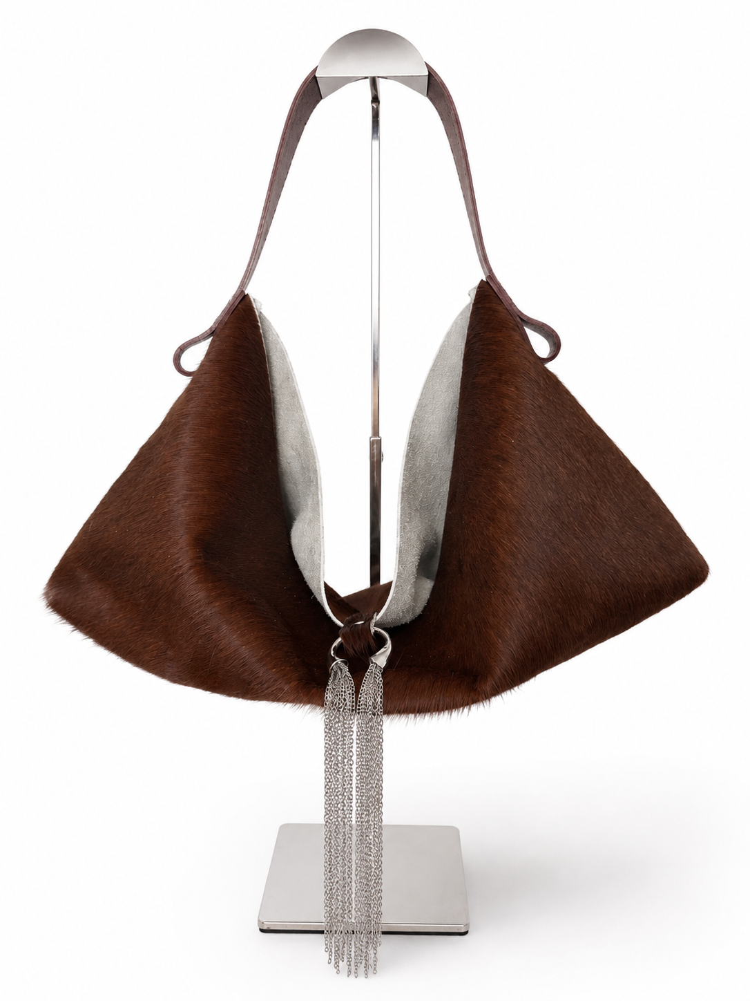 The Sieren Leather In Cowhide and Plum Strap