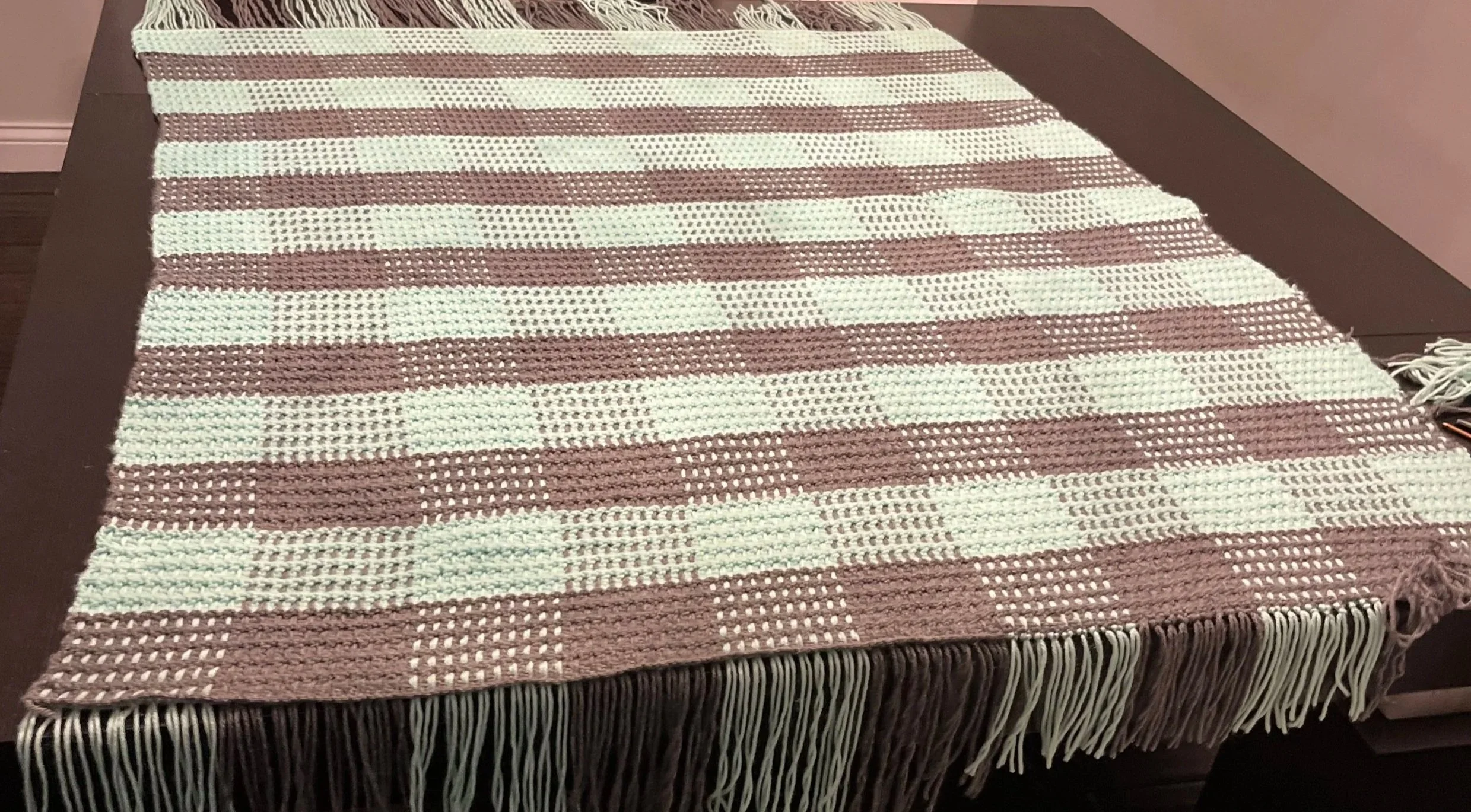 Gingham Throw (Crochet)