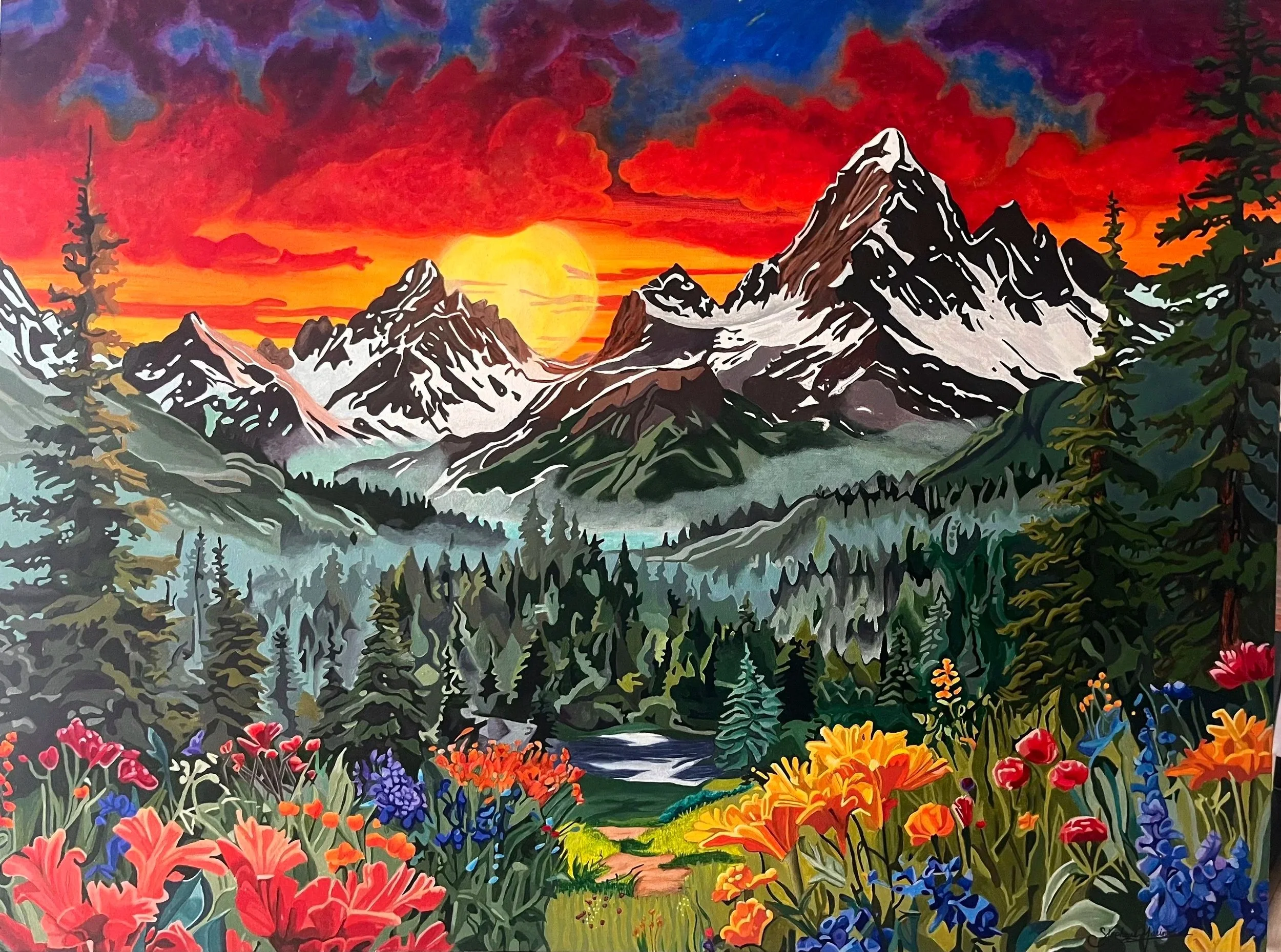 Mountain View (Acrylic) 30X40