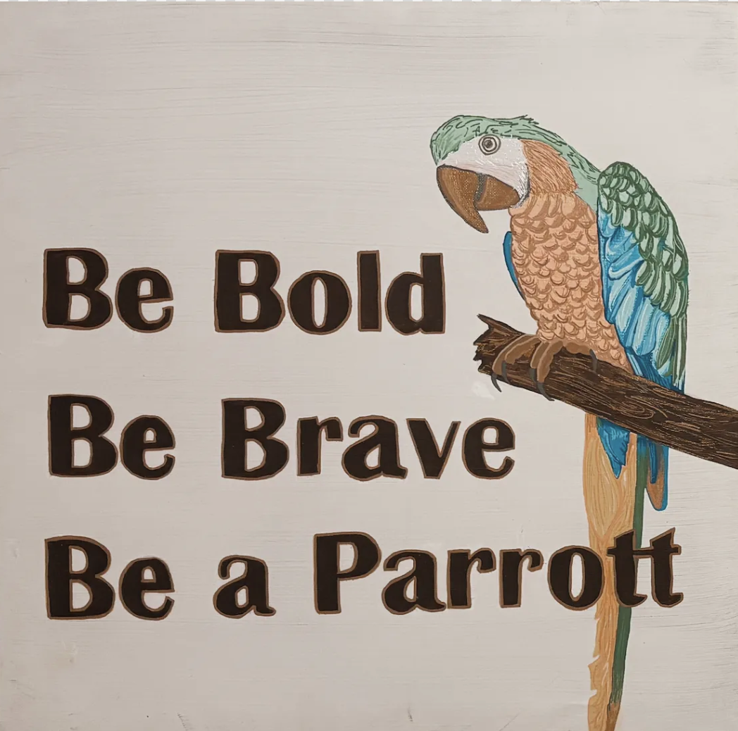 parrot for child's room (Acrylic)