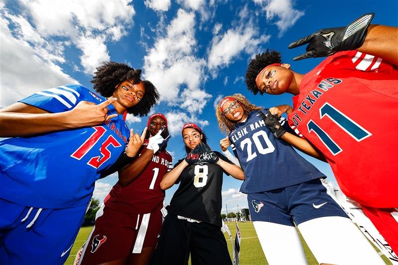 Houston Texans and Dallas Cowboys Team Up to Crown First-Ever Girls Flag Football Texas State Champions at University of North Texas