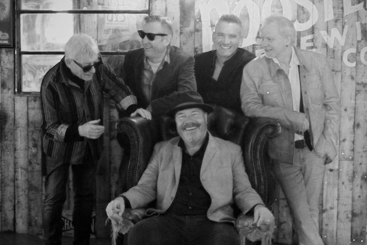 Mr G and The Faith Healers, trying to look casual..