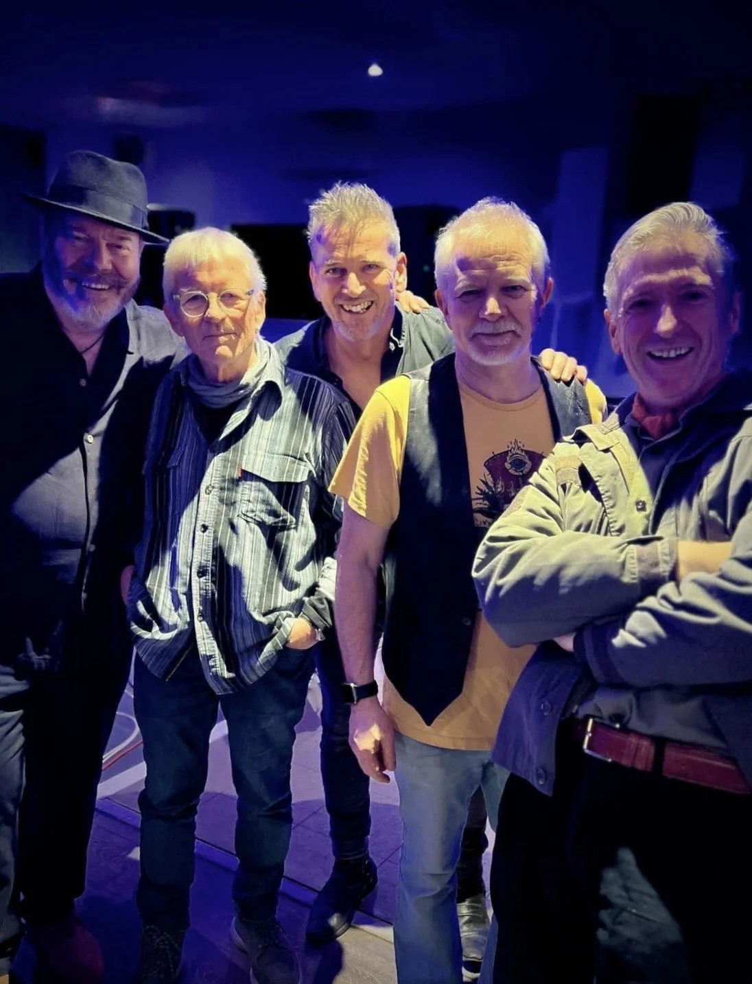 Mr G and The Faith Healers, posing post gig.