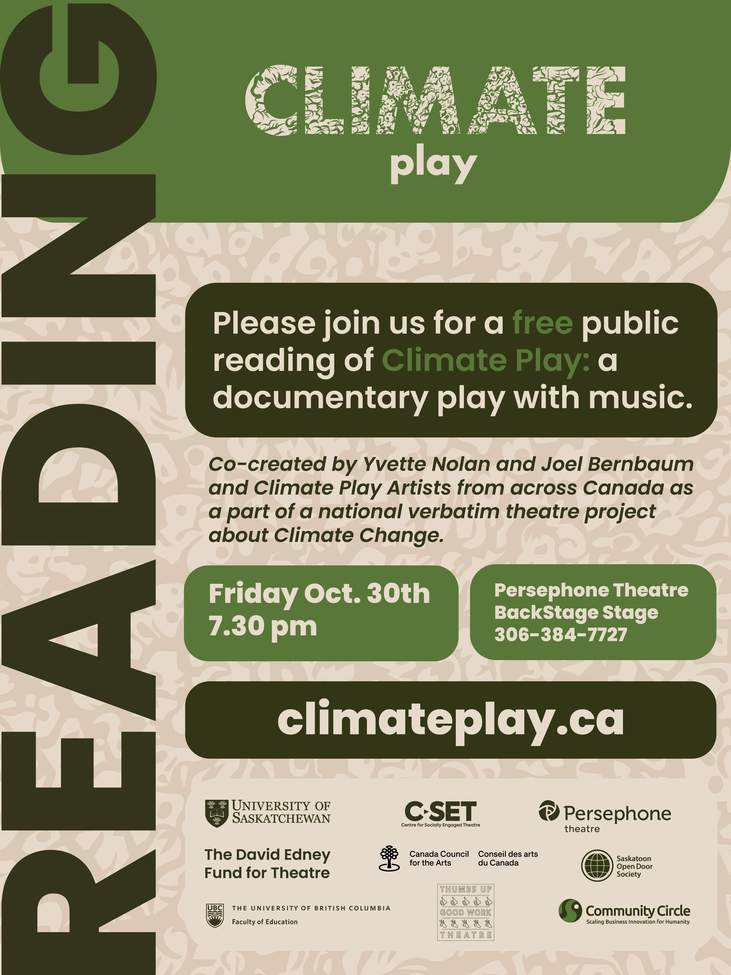Public Reading- Saskatoon