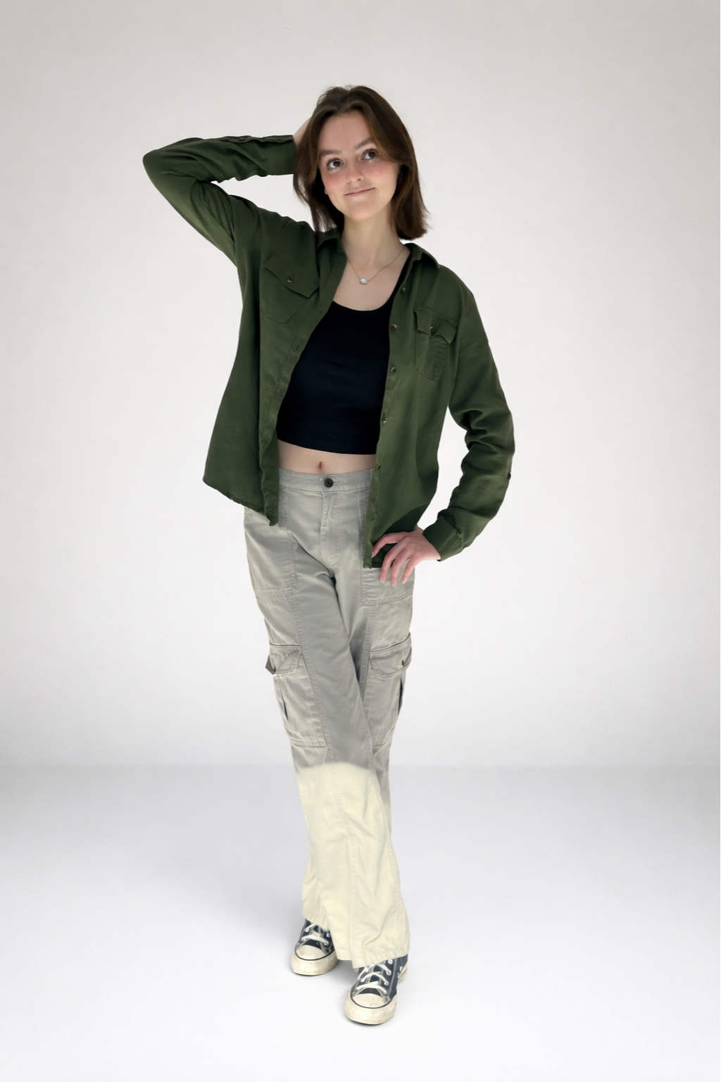 Aeropostle Light Grey Cargo Pants