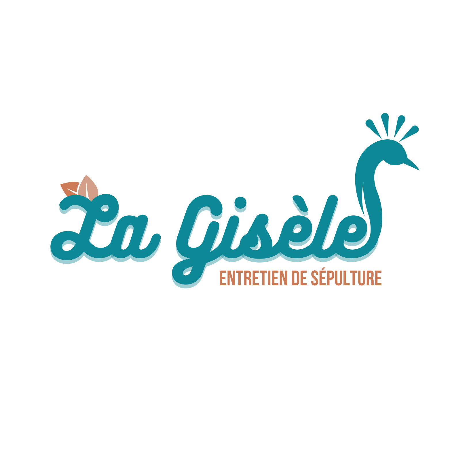 Logo de l'entreprise 'Le Yéti' avec un yéti stylisé et un faisceau de neige puisant de la tête du yéti, le tout avec un texte en français indiquant 'Le Yéti, Entretien de Sépulture'.