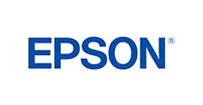 Epson logo in blue text on a white background