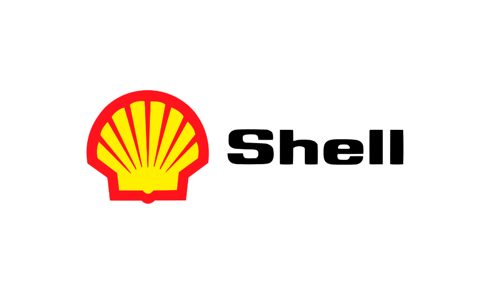 Shell logo with the text "Powering Progress"
