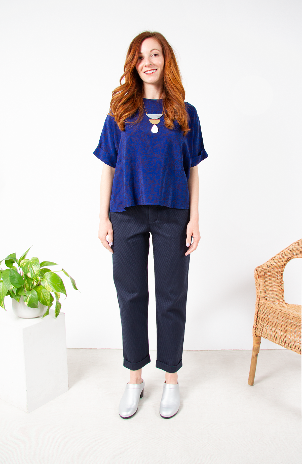 box pleat, printed lapis, front.png