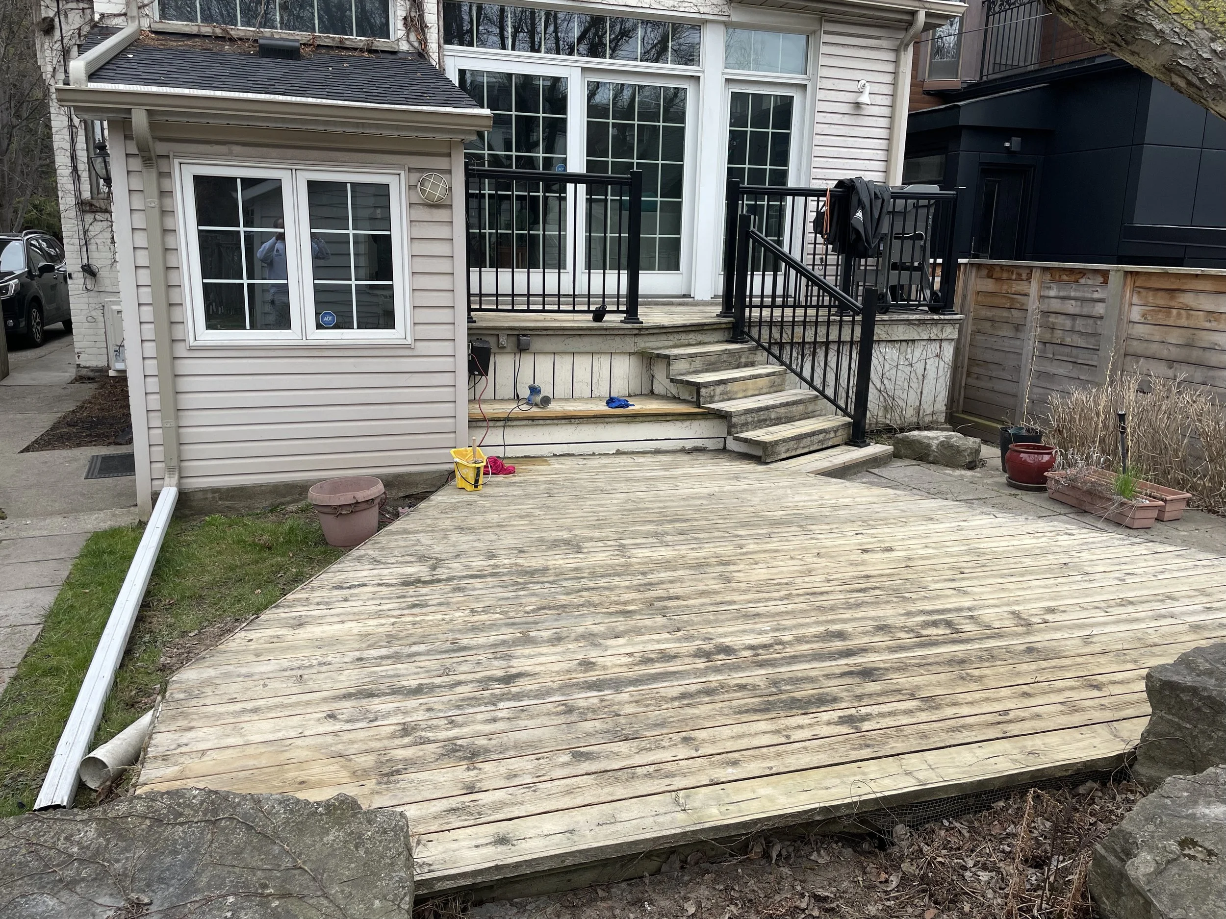 deck brightening & staining