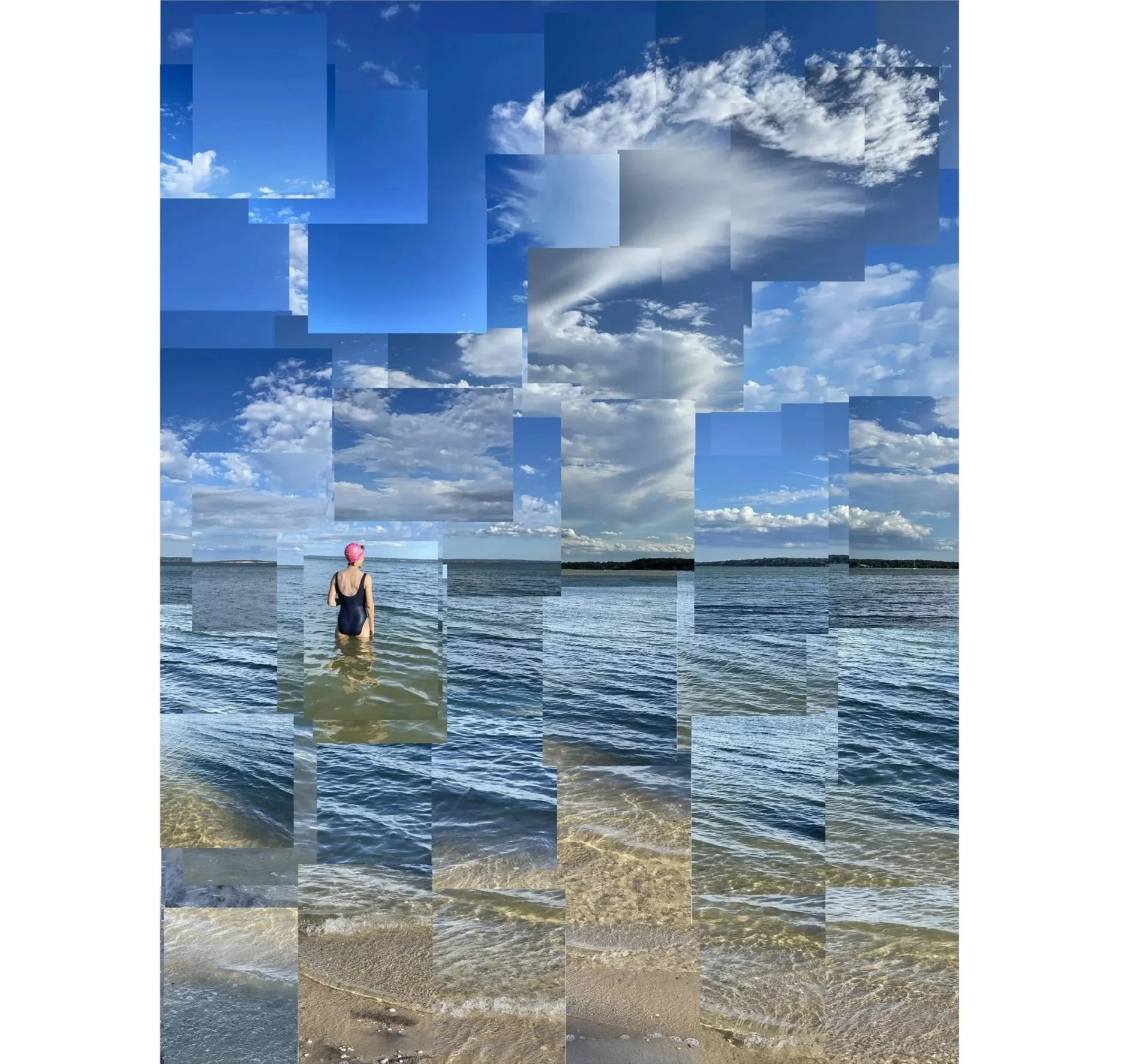 Swimmer, Cutchogue, New York 2021  60x40”