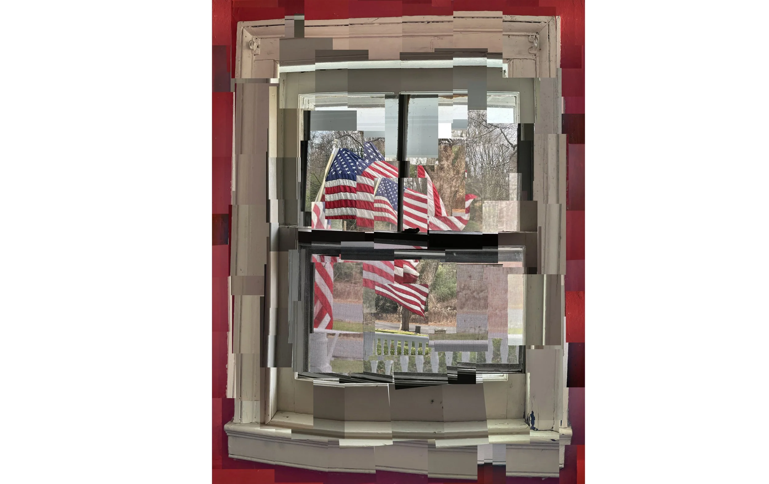 Flag, Highland, New York, 2022  50x40”