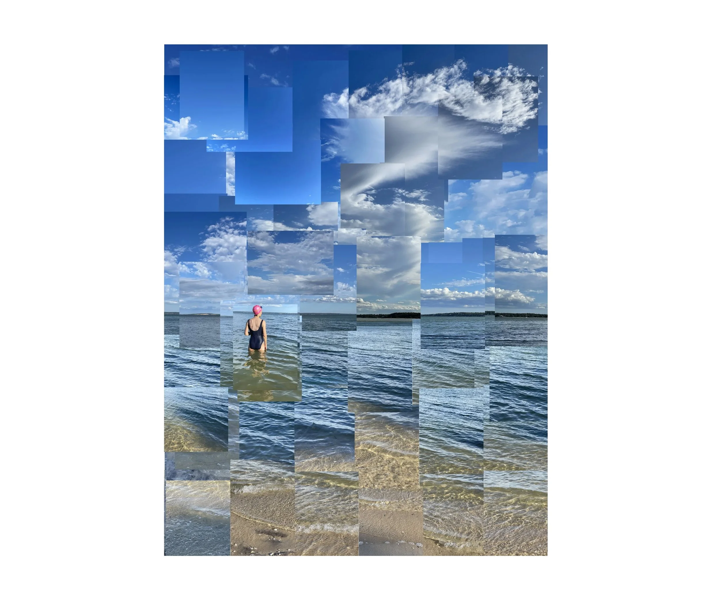 Swimmer, Cutchogue, New York 2021  60x40”