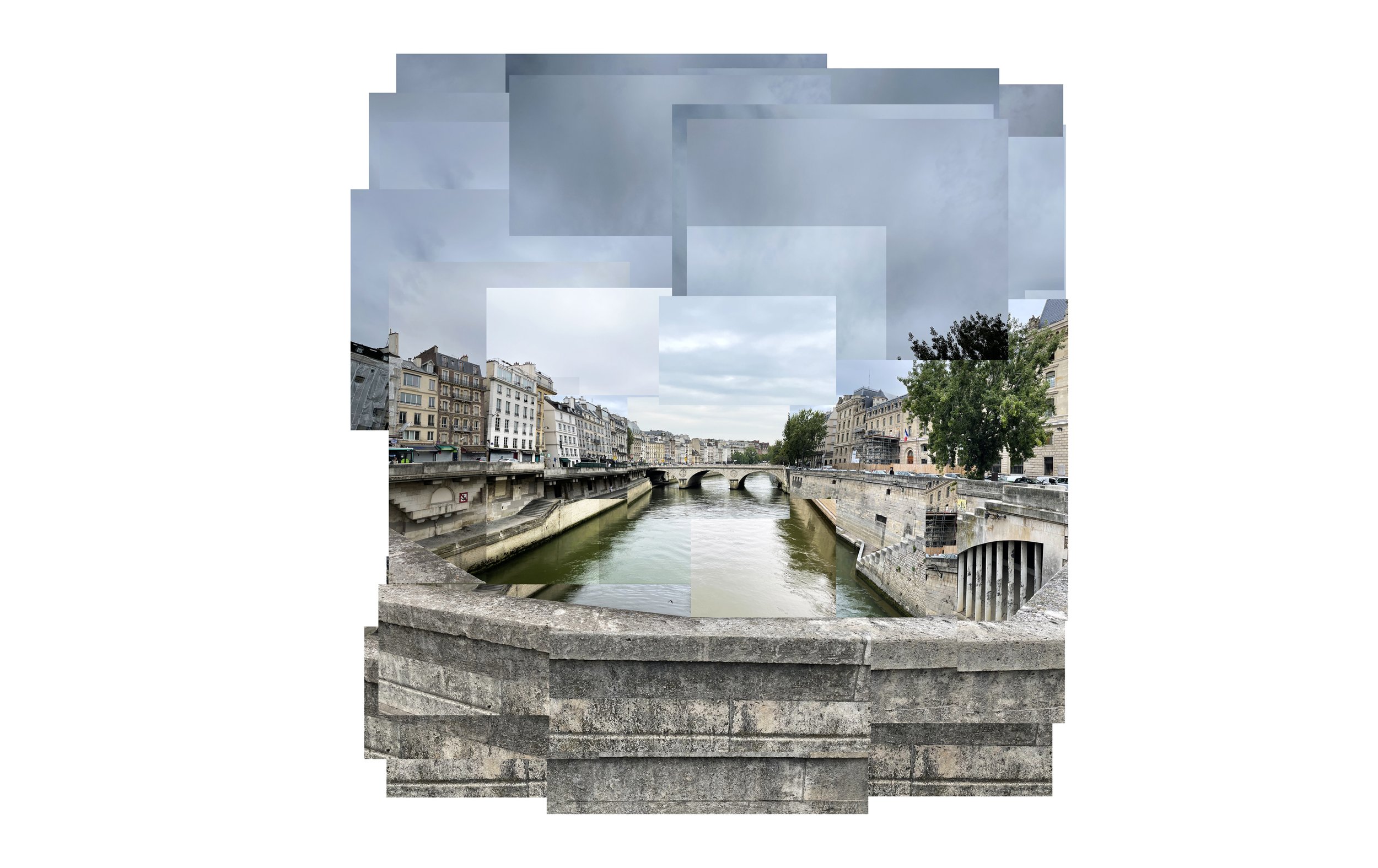 Pont Saint-Michel, Paris 2021  32x35”