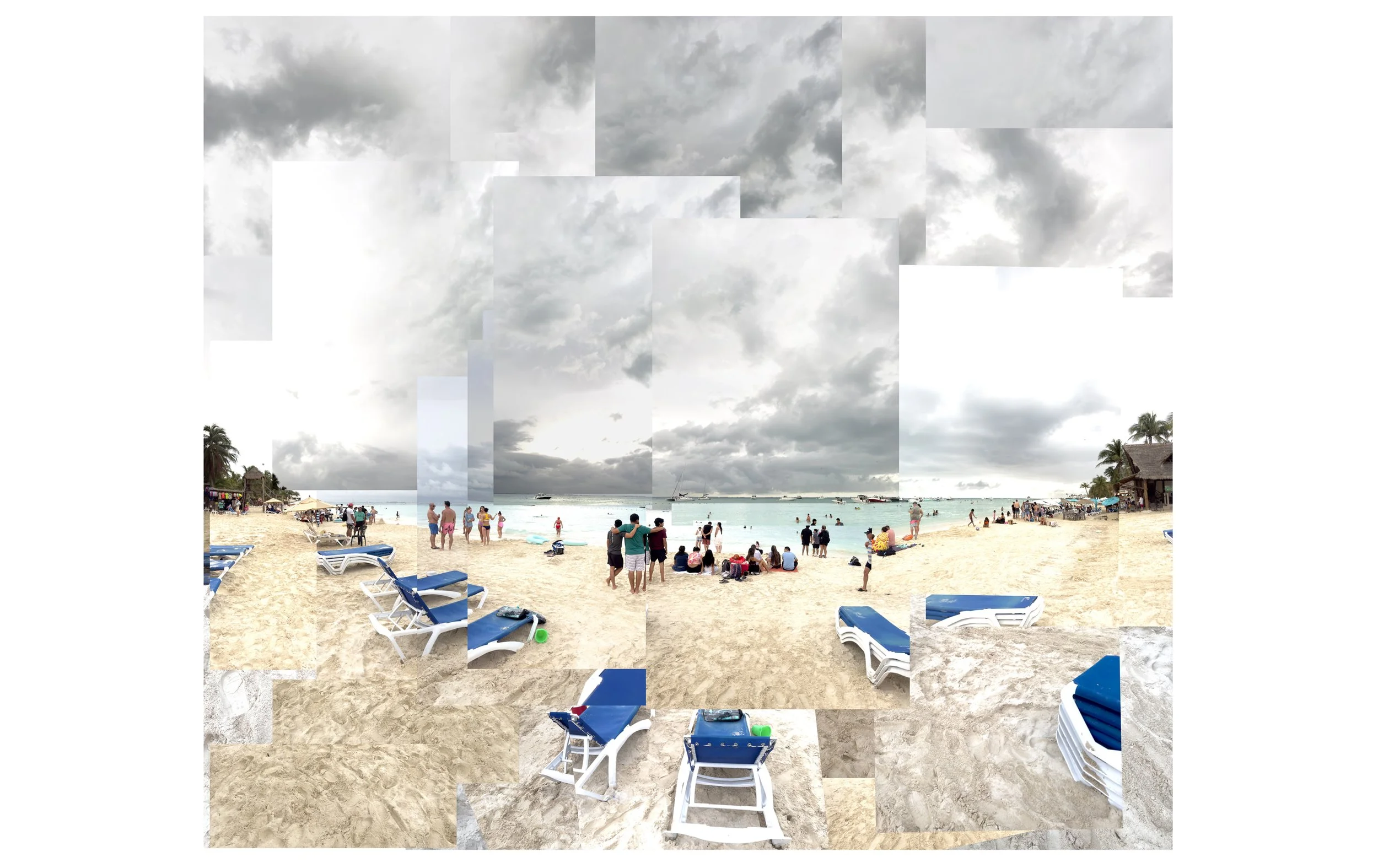 North Beach, Isla Mujeres, Mexico 2025  80x70”