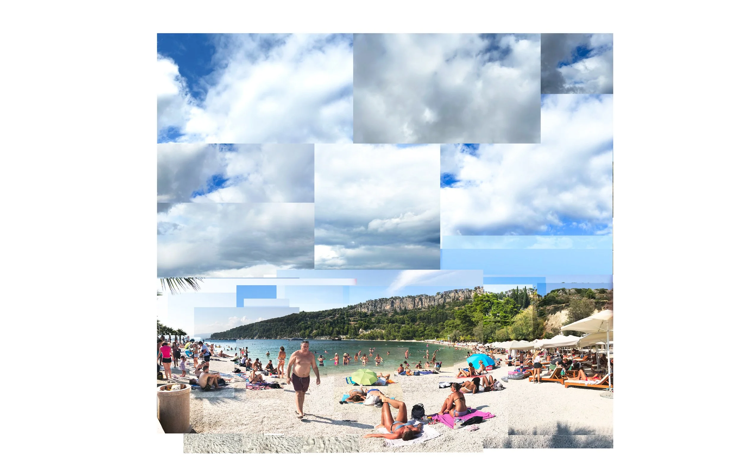 Plaža Kašjuni, Split, Croatia 2020  40x40”