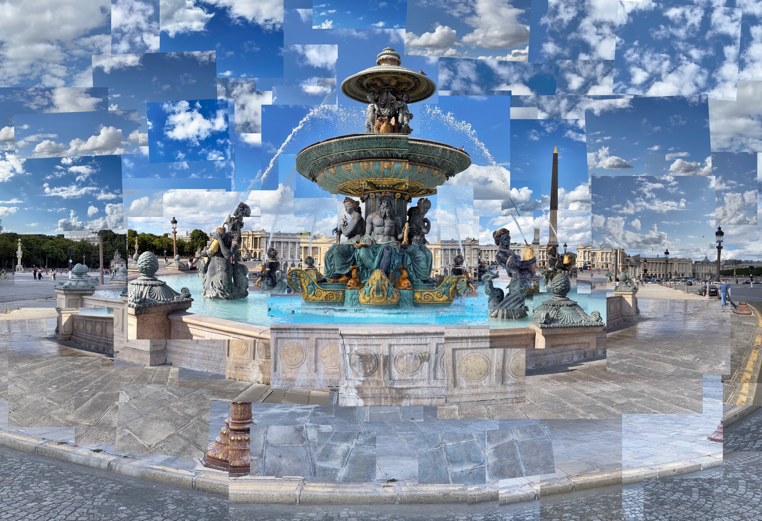 Fontaines de la Concorde, Paris 2022  56x83”
