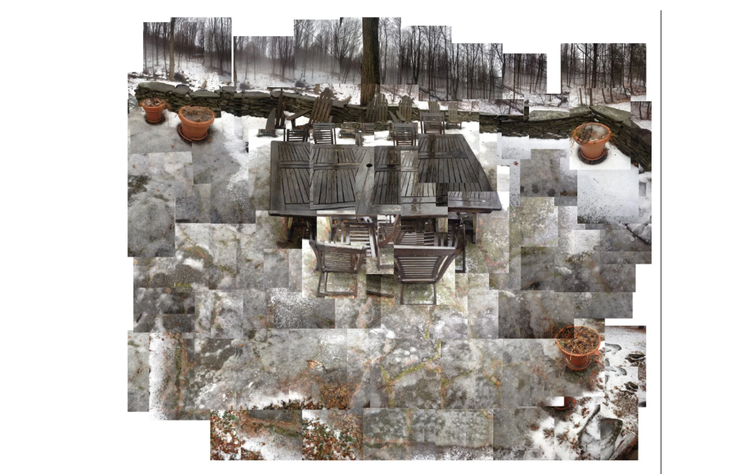 Patio, Highland, New York 2014  24"x24”