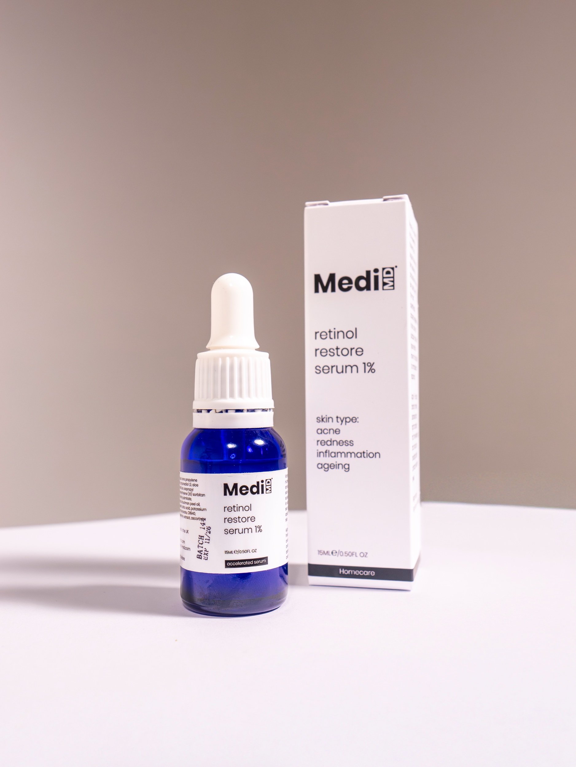 MediMD homecare retinol 1% serum (15ml)