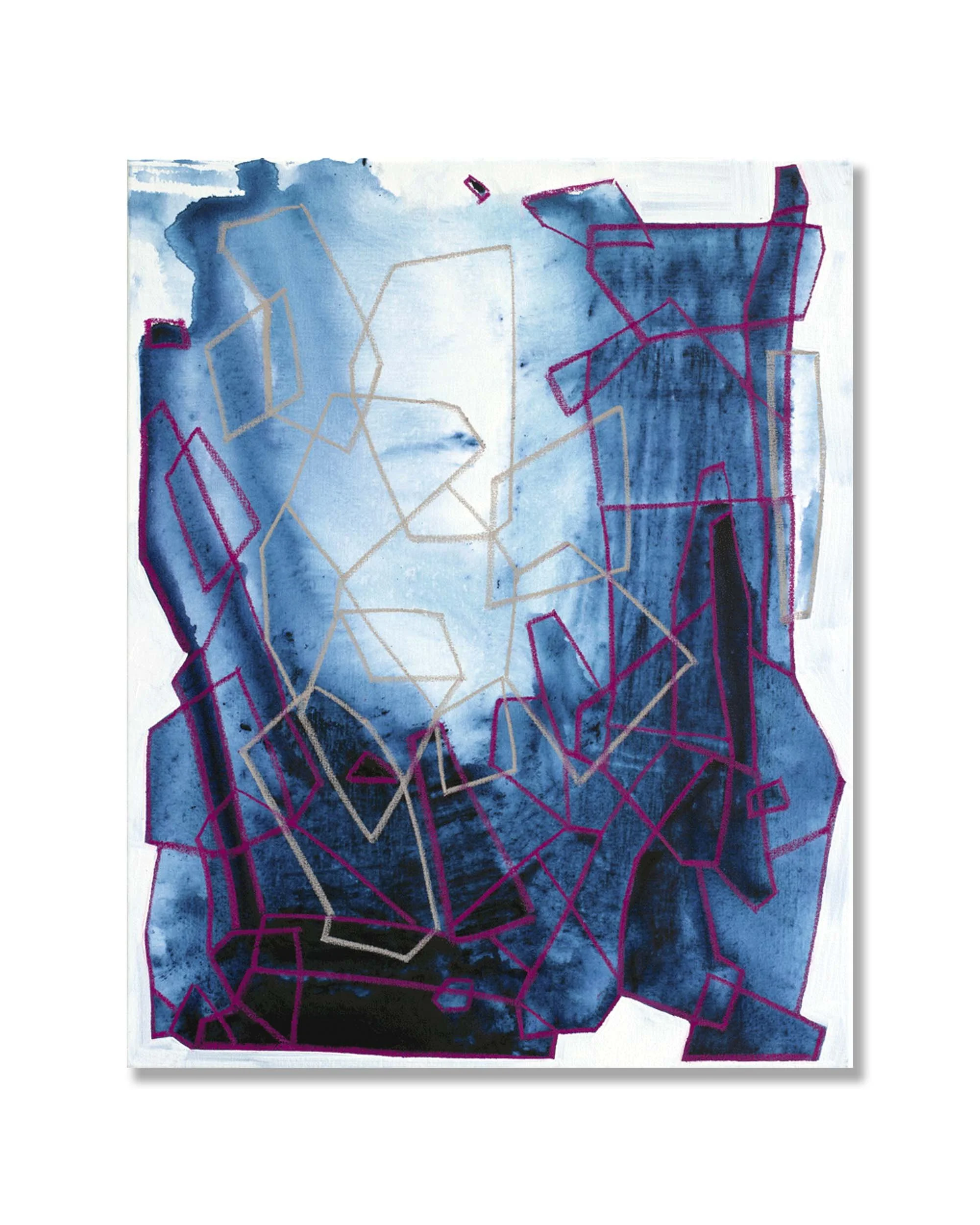 Tetrahedron In Blue