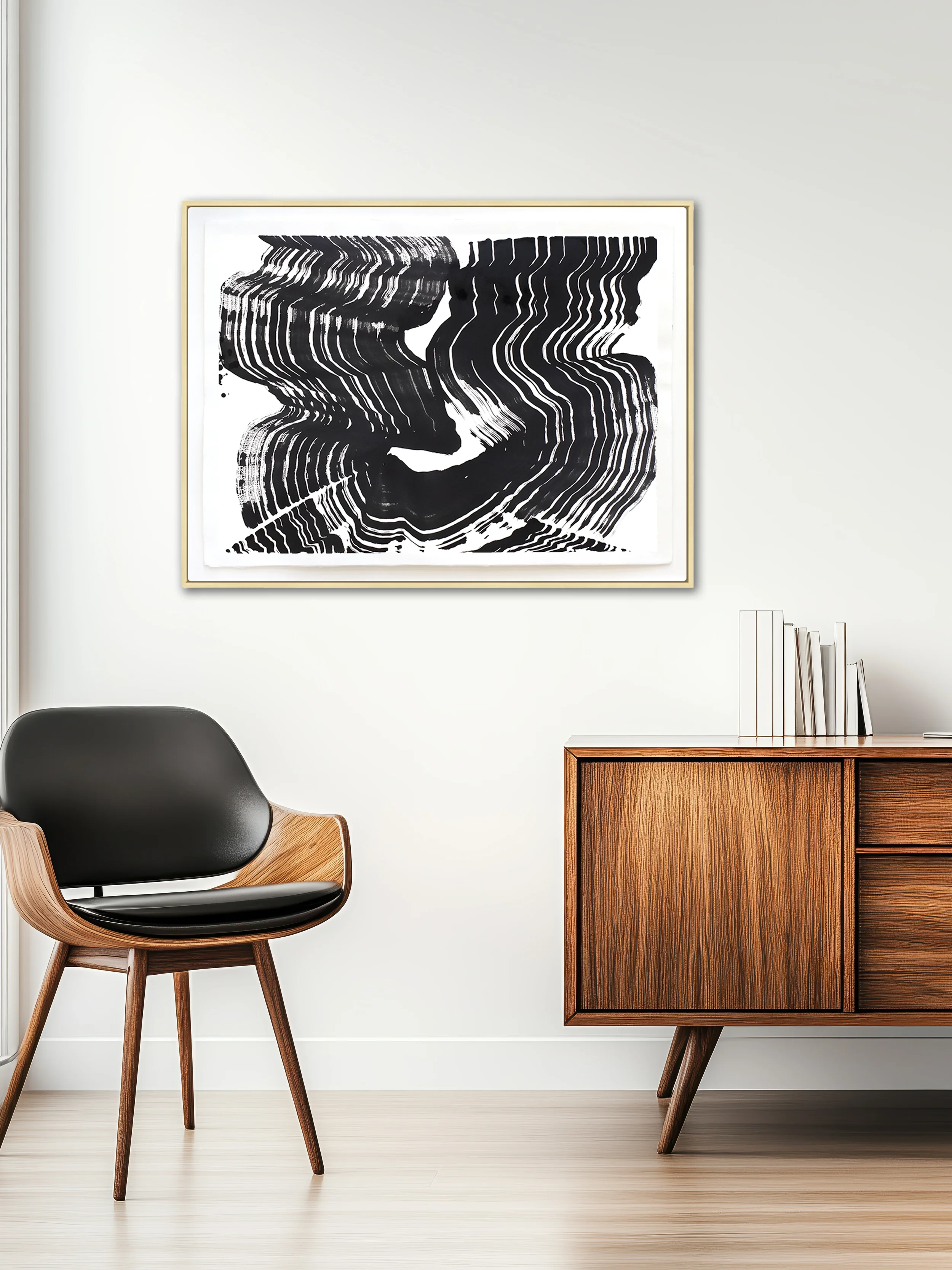 Licorice Ribbons I