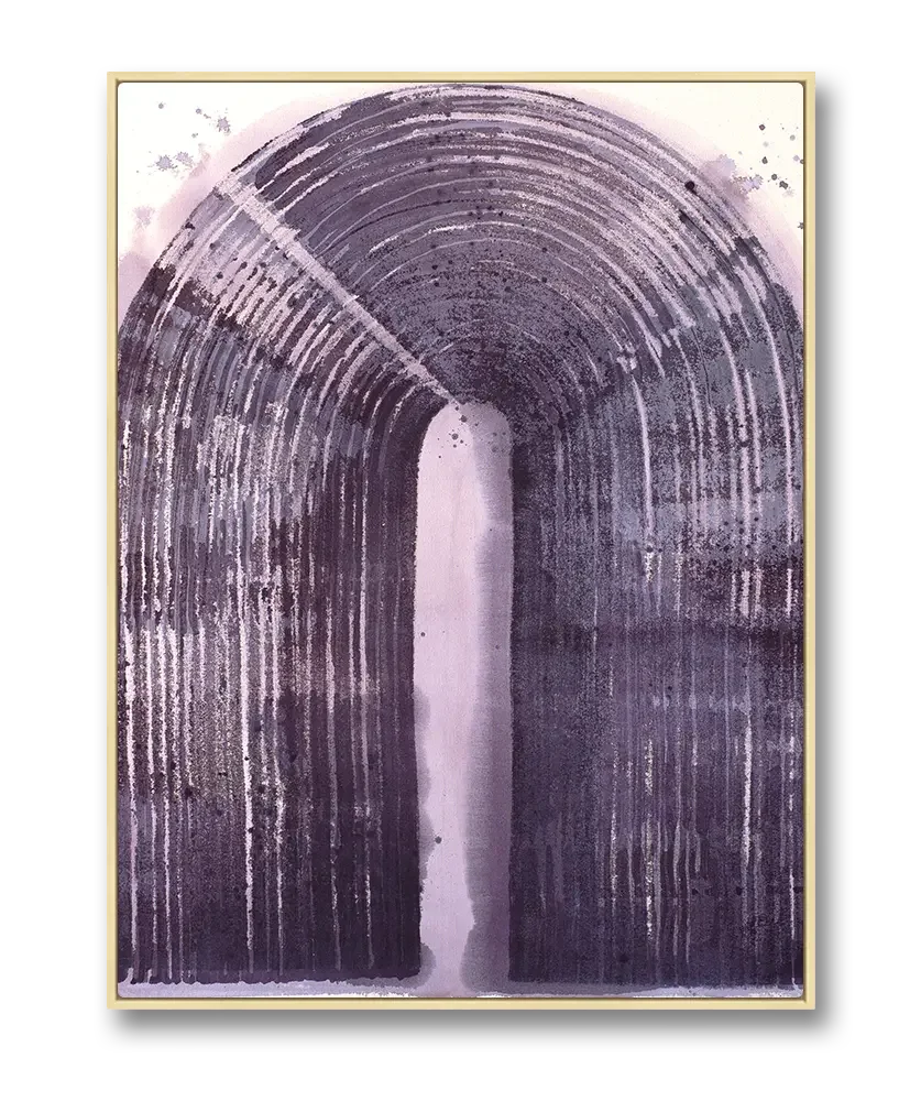 Arc in Plum_Original_Framed_Maple_float.webp
