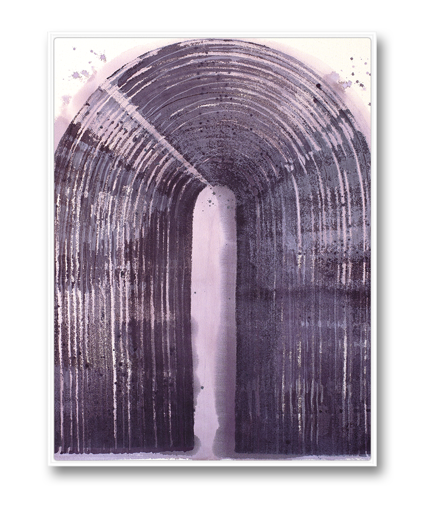 Arc in Plum_Original_Framed_White.webp