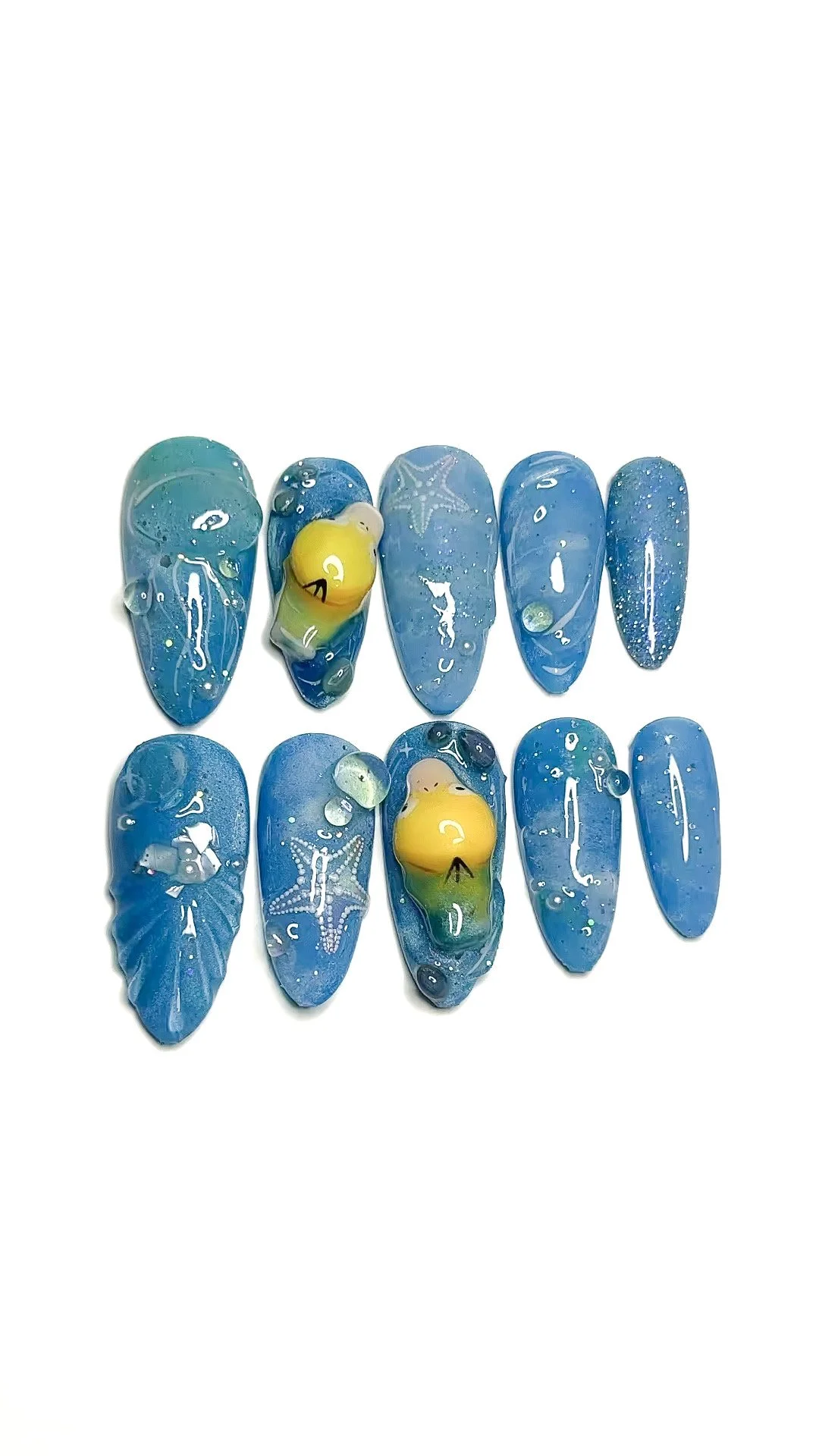 Misty's Psyduck Press-on Set