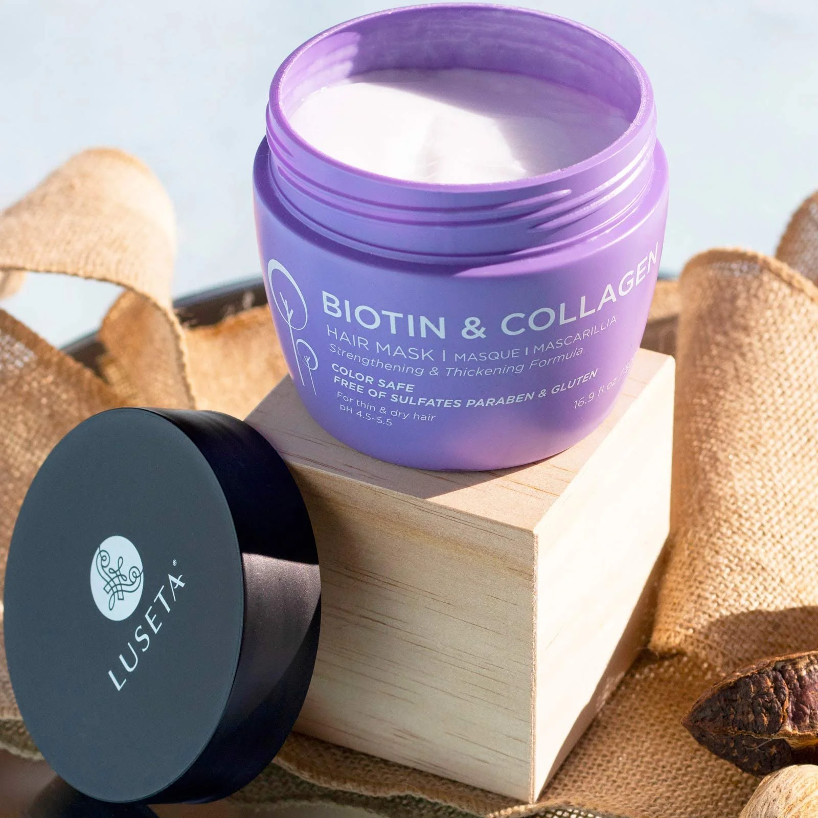 Luseta Mascarilla Capilar  Biotin & Collagen 500ML