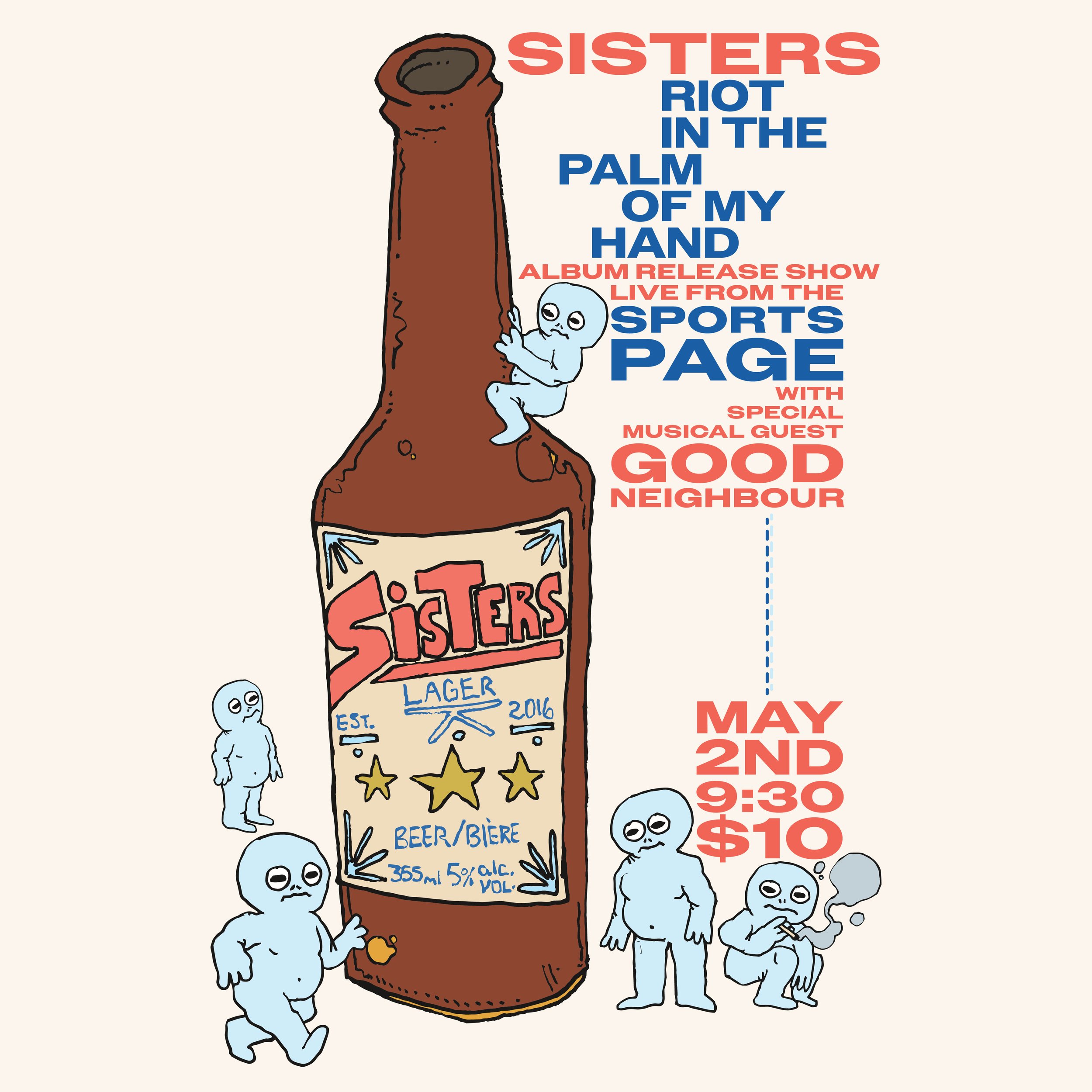 ANCHOR Presents: "Riot in the Palm of My Hand" Release Party with Sisters and Good Neighbour