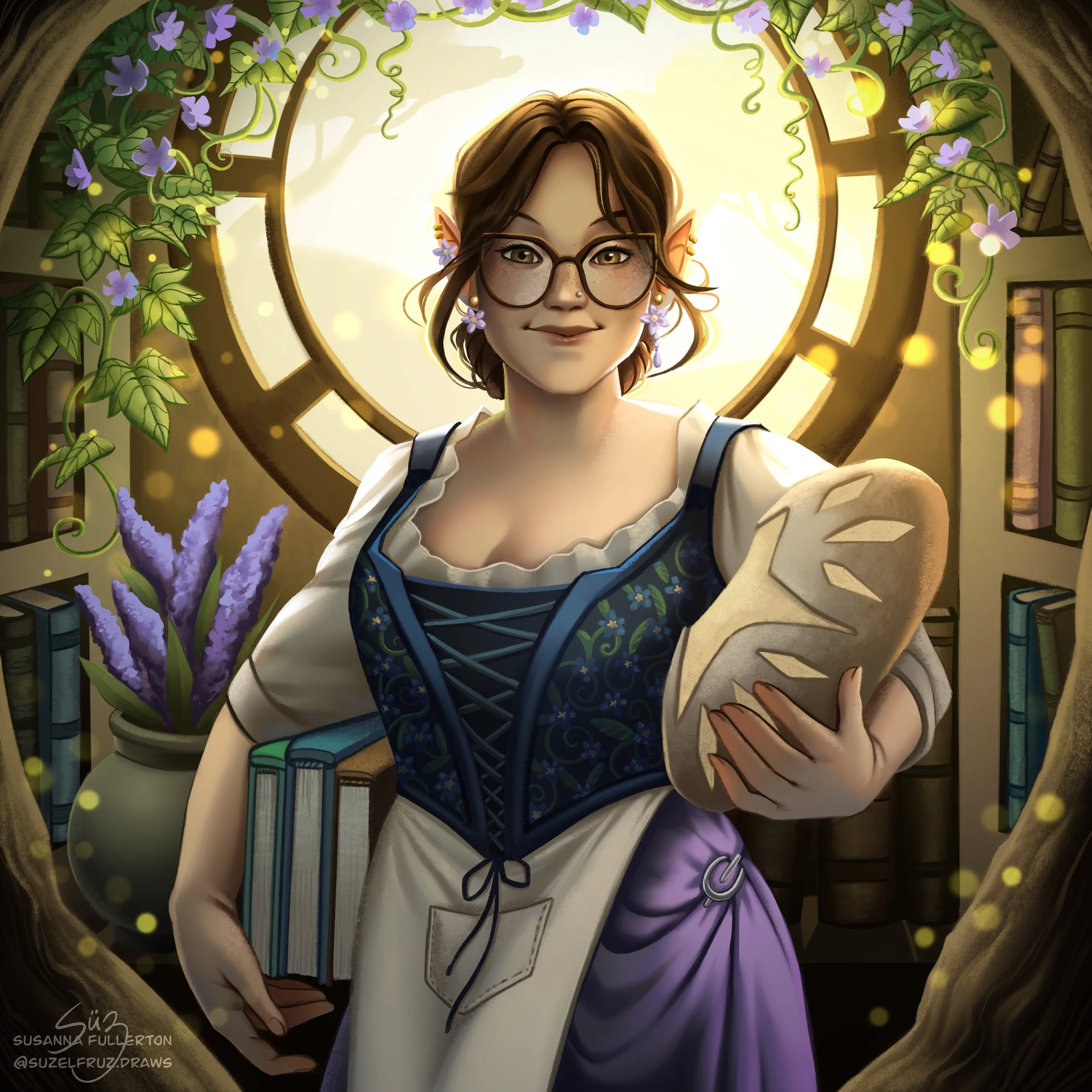 A Bookish Hobbit | Commission