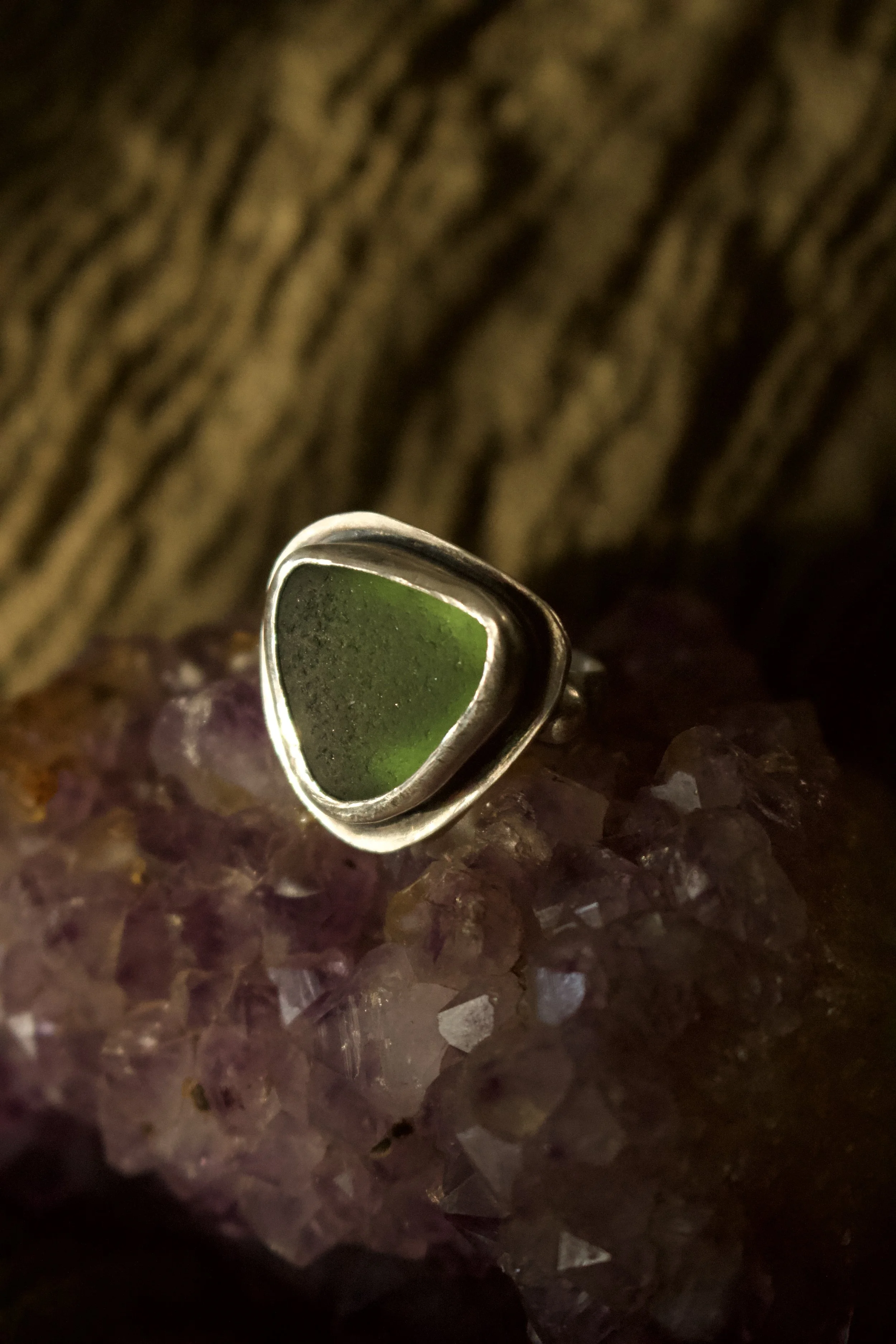 "Emerald Triangle" Ring