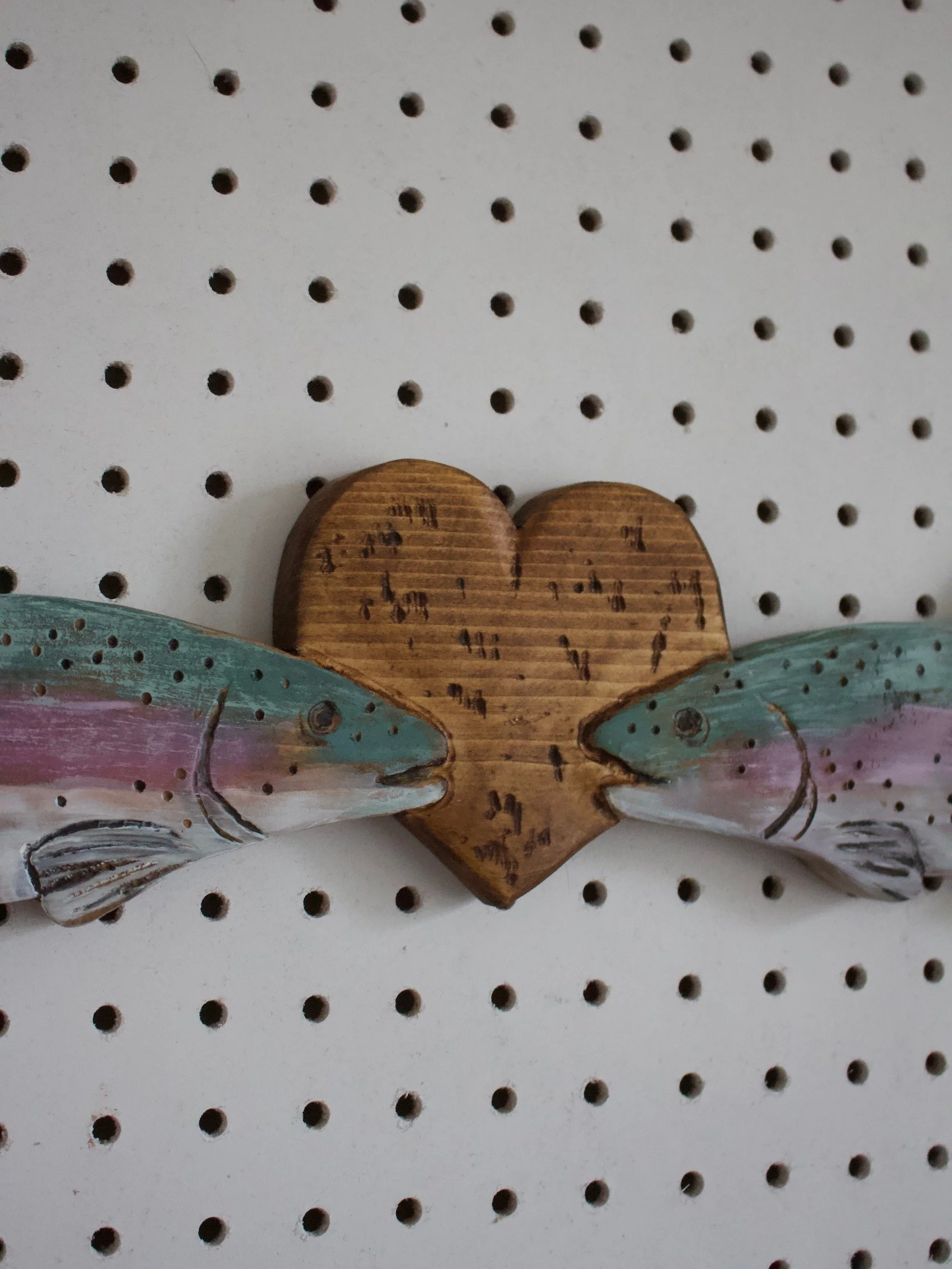 Wooden Trout in Love