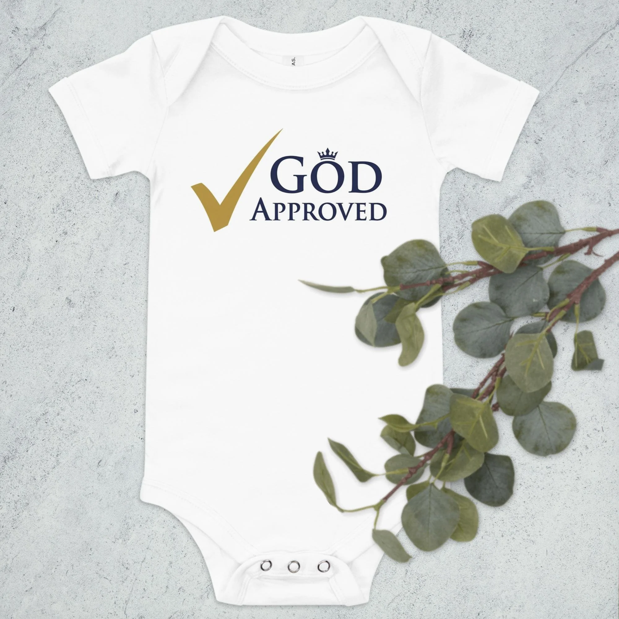 Formal God Approved Baby Onesie with Ivy.jpg
