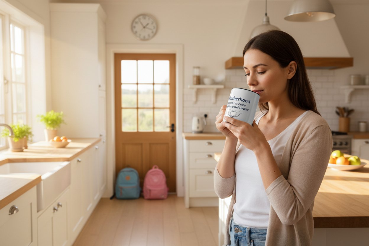 Mom with Motherhood Cup of Coffee.jpg