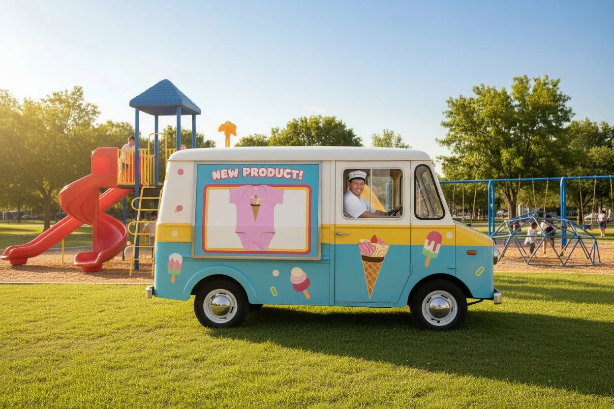 Ice Cream Baby Onesie on Ice Cream Truck.jpg