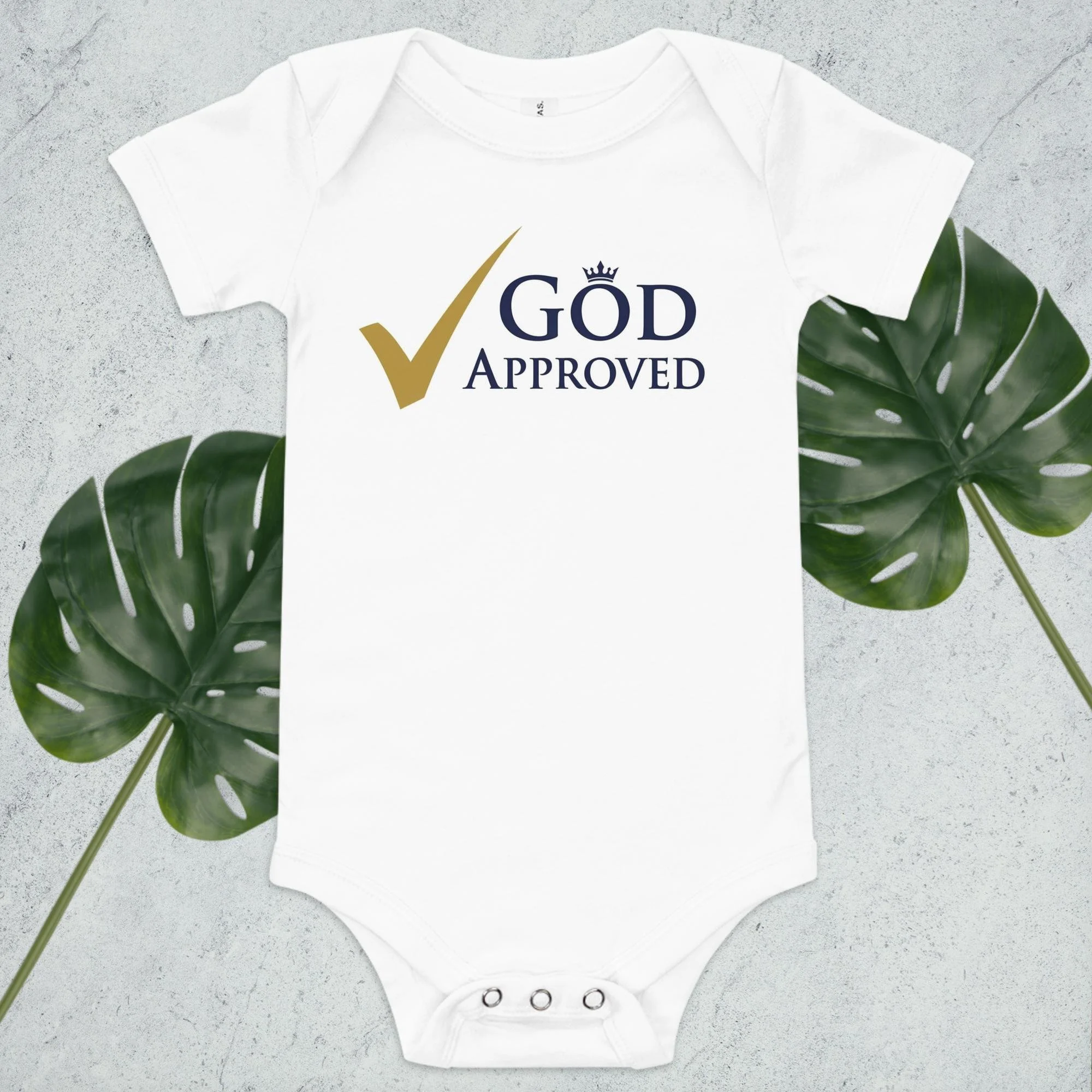 Classic God Approved Baby Onesie.jpg