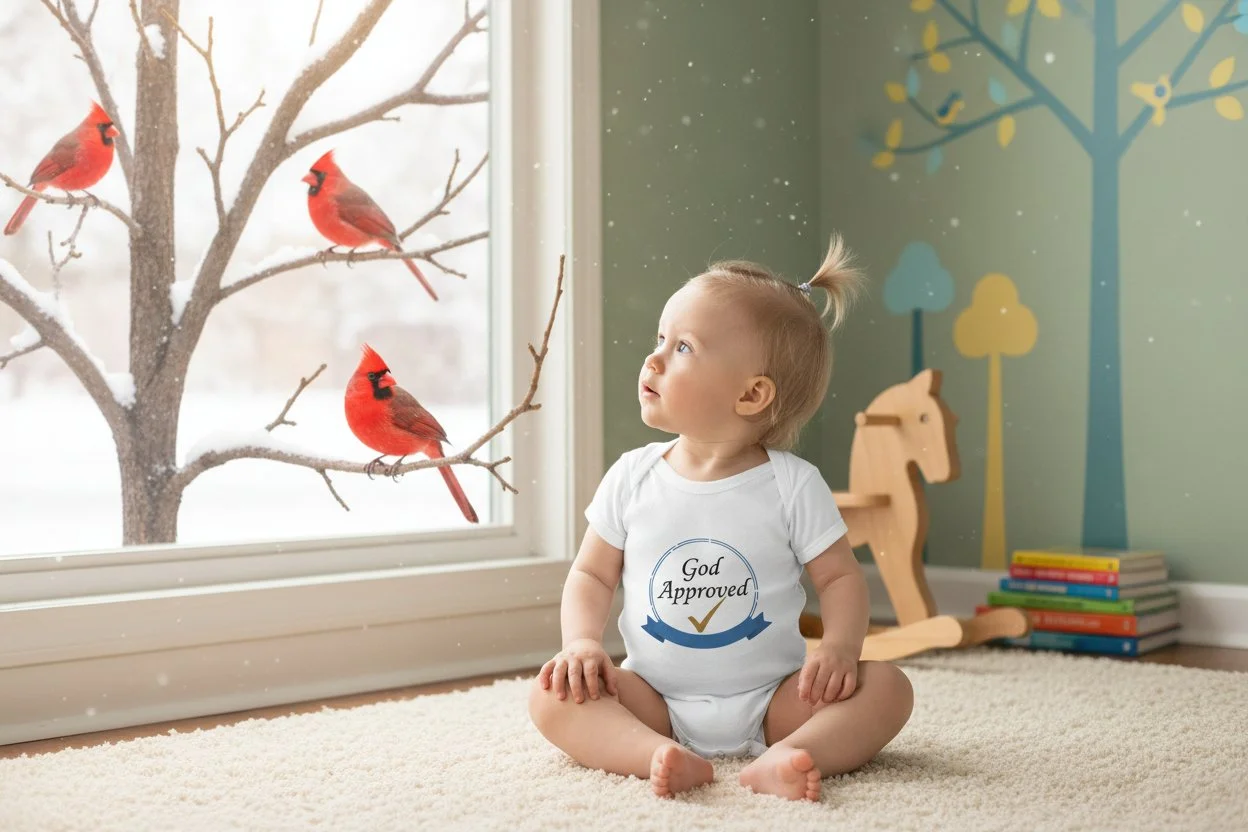 The Victor Blue Ribbon Baby Onesie