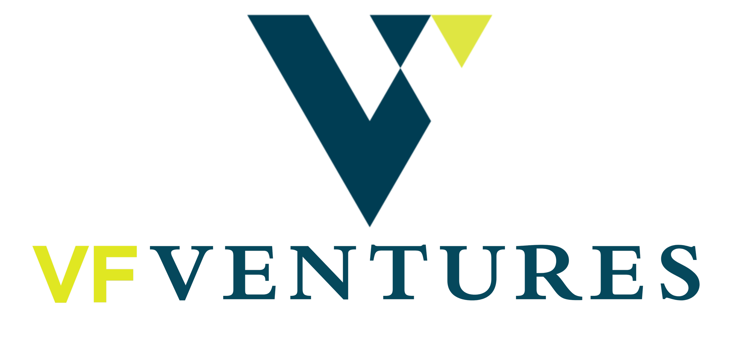 VF Ventures logo with a stylized V and F in dark teal and lime green, and the words 'VF Ventures' in navy blue and lime green.
