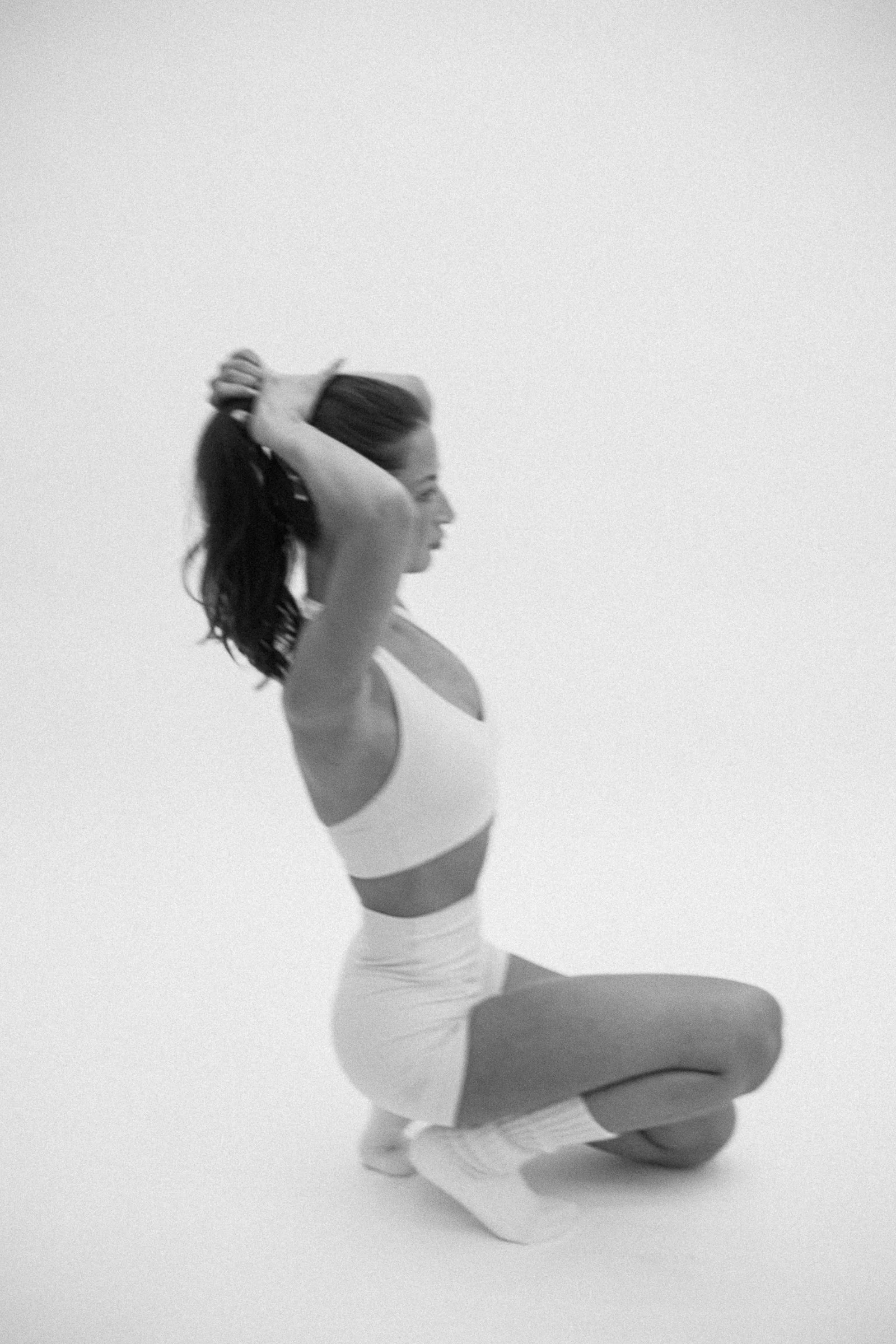 Wellness brand portrait in soft studio light — Nashville editorial brand photographer Alora Co Photo