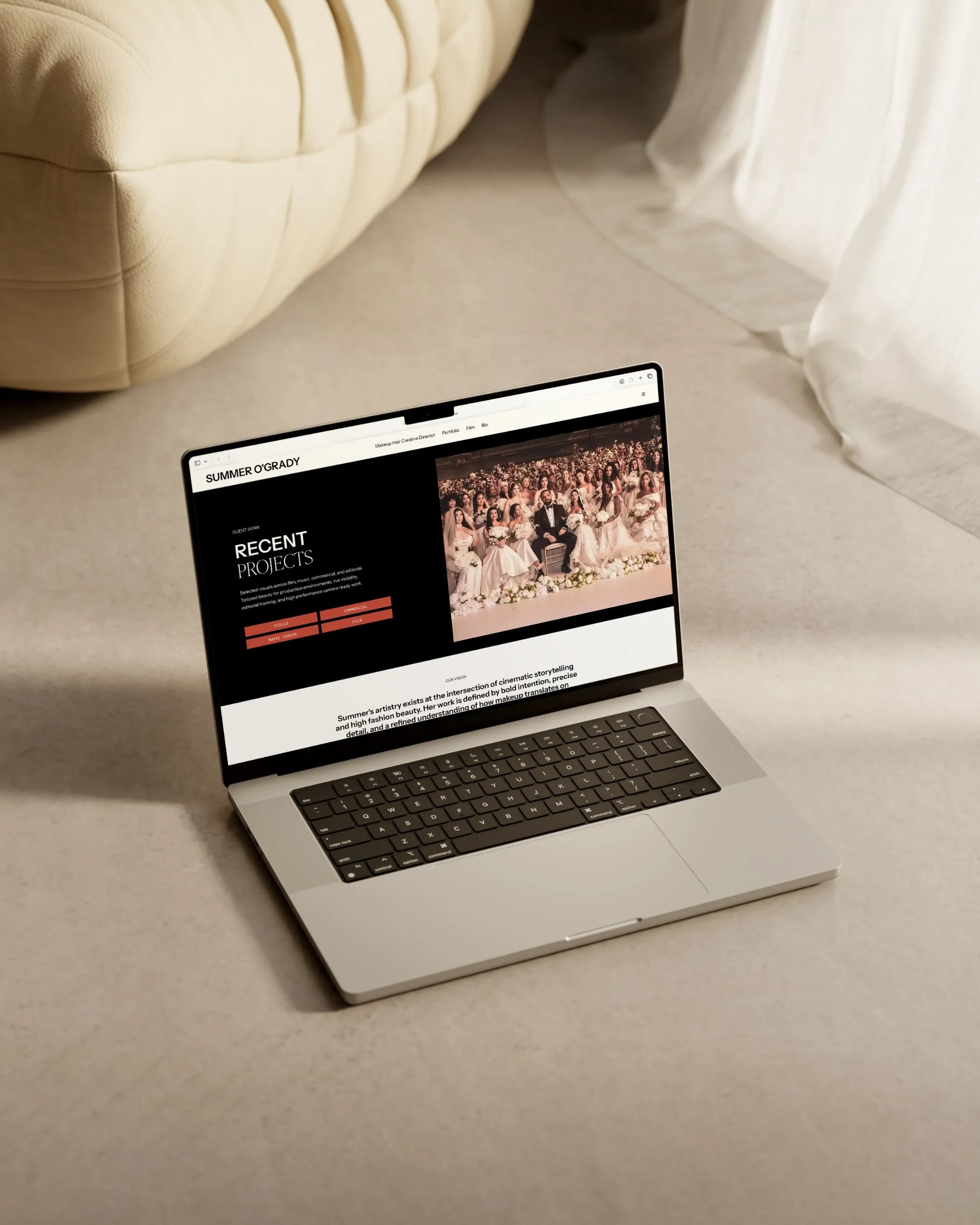 A little sneak peek of @summerogrady new website 👀💻

Summer is a Toronto based makeup + hair artist and creative director 🎬✨

Her work spans so many different areas of the industry, so the goal with her website was to create a space that showcases