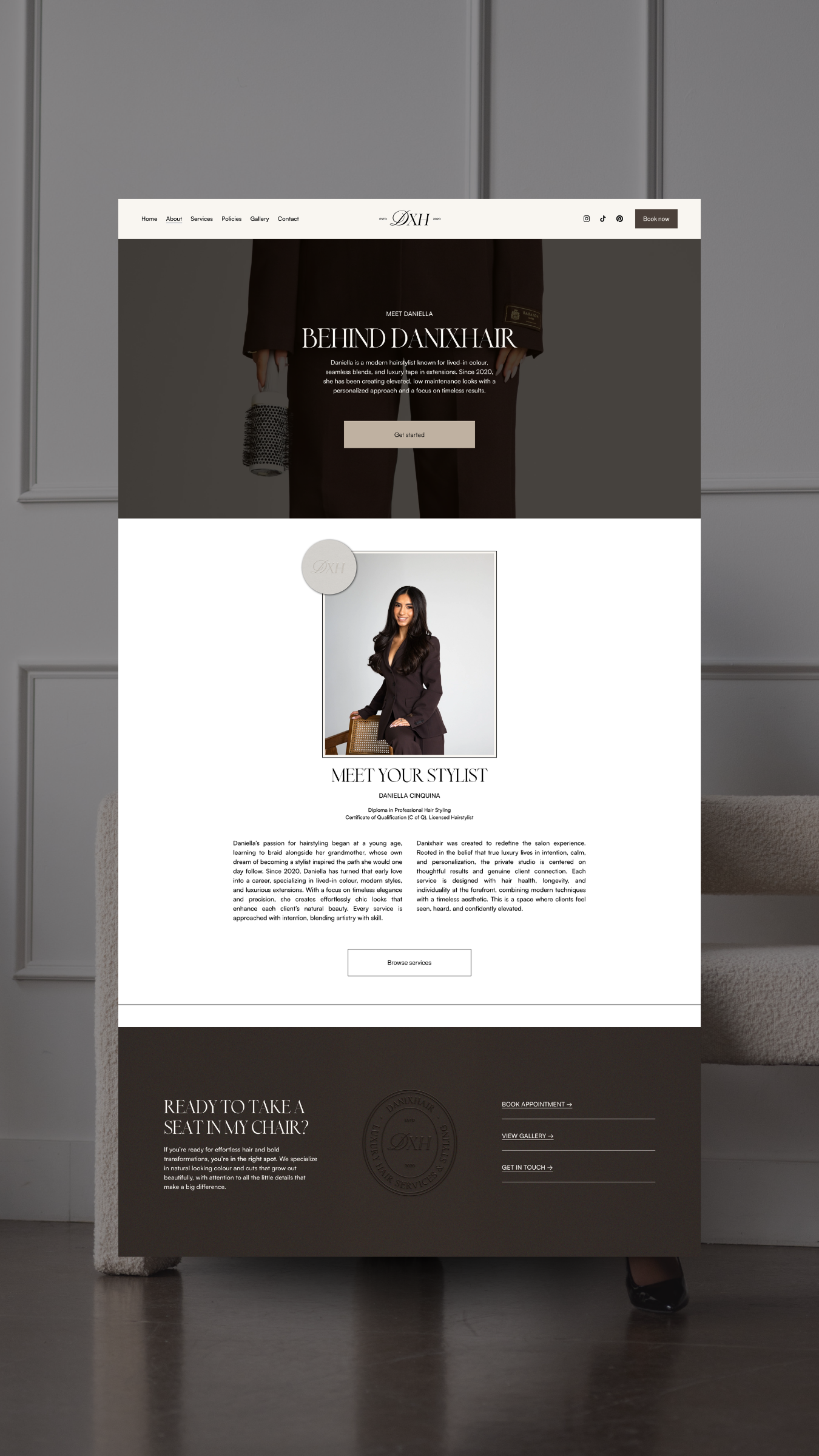 DanixHair | Branding, Web Design, Social Media