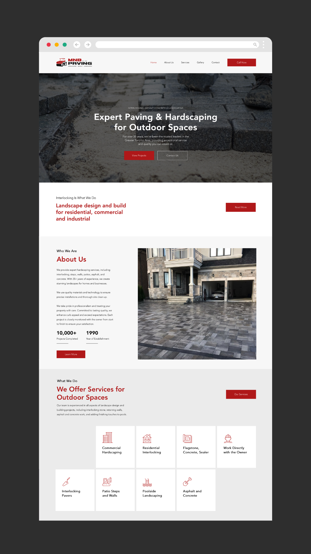 MnB Paving | Branding, Web Design