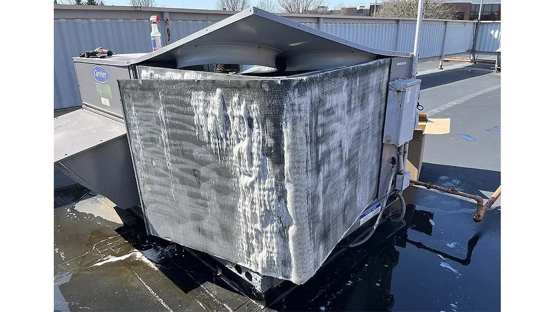 Outdoor A/C Coil Cleaning